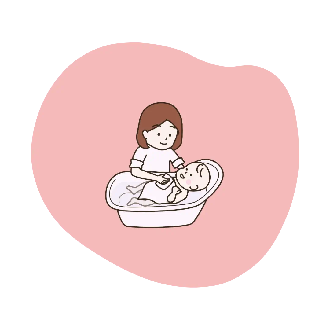 Illustration services bienfaits bain enveloppé