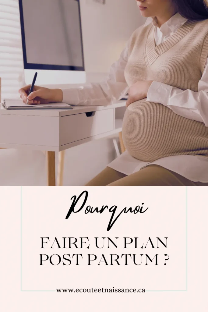 Pourquoi faire un plan post partum pinterest 