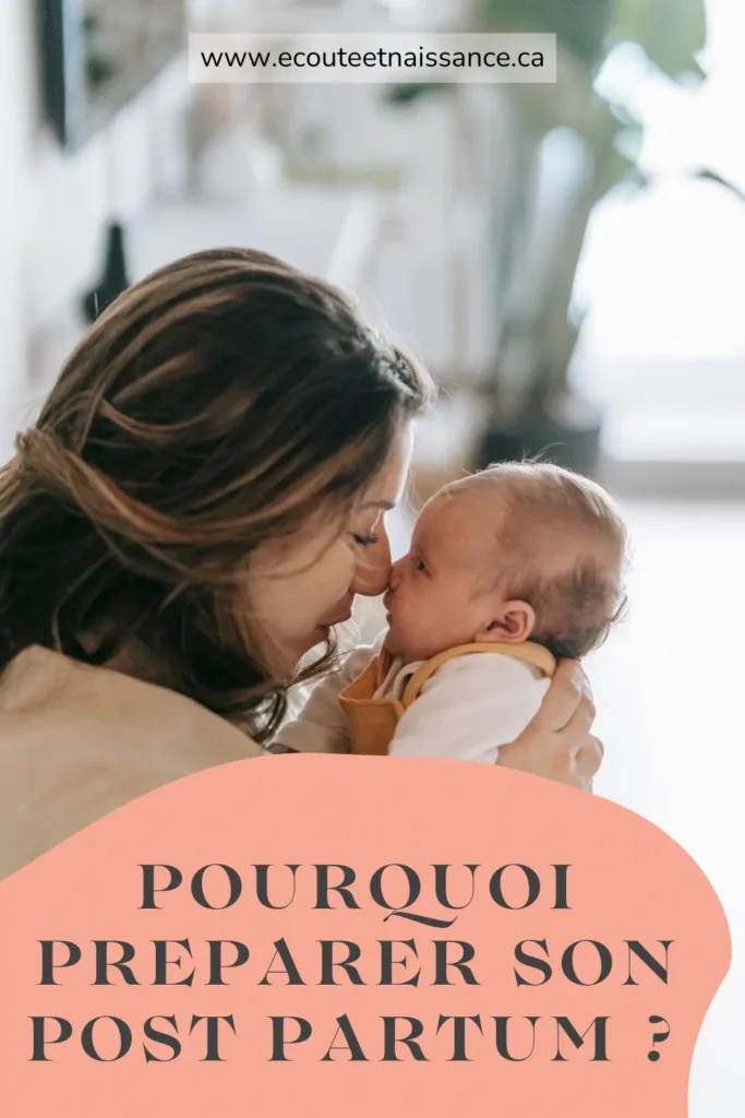 Pourquoi préparer son post partum Pinterest